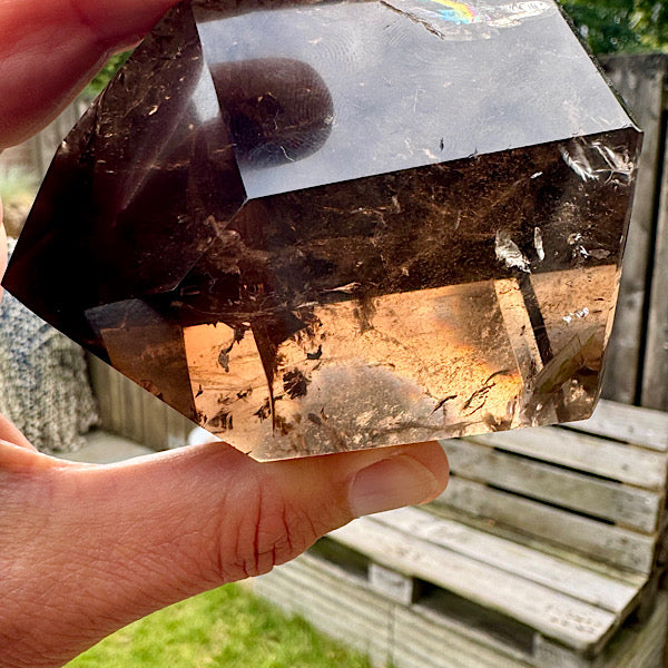 rookkwarts punt obelisk gepolijst edelstenen mineralen winkel