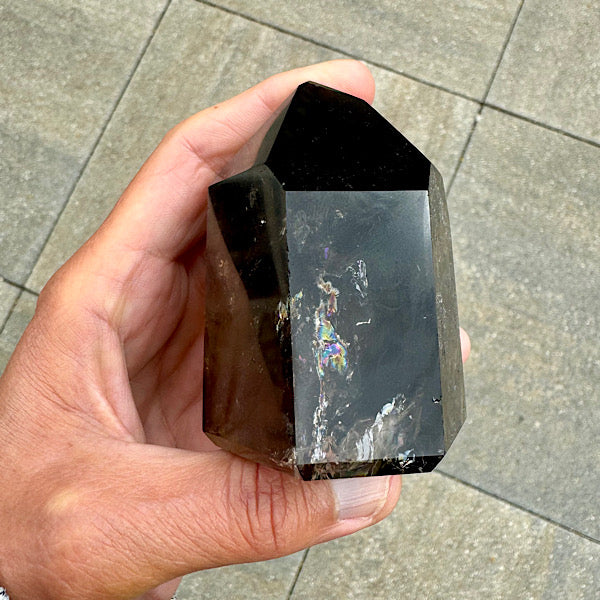 rookkwarts punt obelisk gepolijst edelstenen mineralen winkel