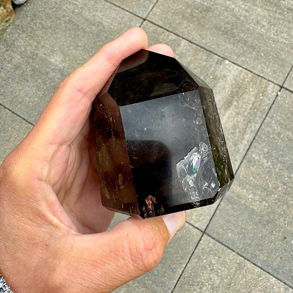 rookkwarts punt obelisk gepolijst edelstenen mineralen winkel