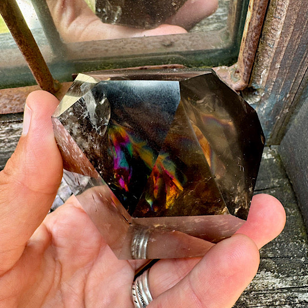 rookkwarts punt obelisk gepolijst edelstenen mineralen winkel