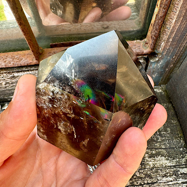 rookkwarts punt obelisk gepolijst edelstenen mineralen winkel