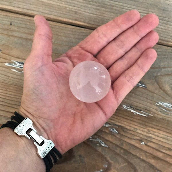 rozekwarts bol gepolijst mineralen