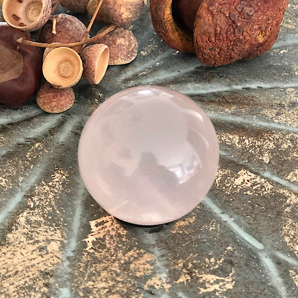 rozekwarts bol gepolijst mineralen