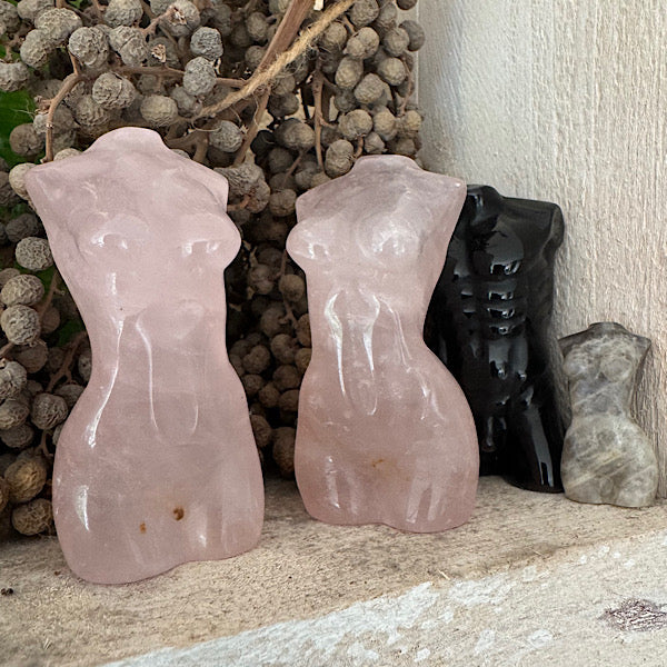 rozekwarts rozenkwarts body vrouw gepolijst Torso Gepolijst