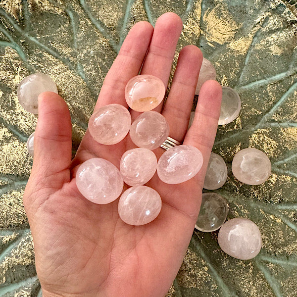 rozekwarts rozenkwarts trommelsteen edelstenenmineralenwinkel