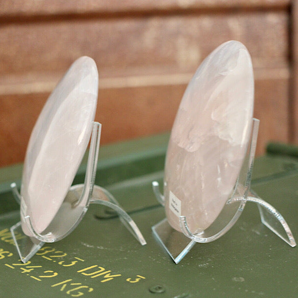 rozekwarts rozenkwarts schijf gepolijst mineralen