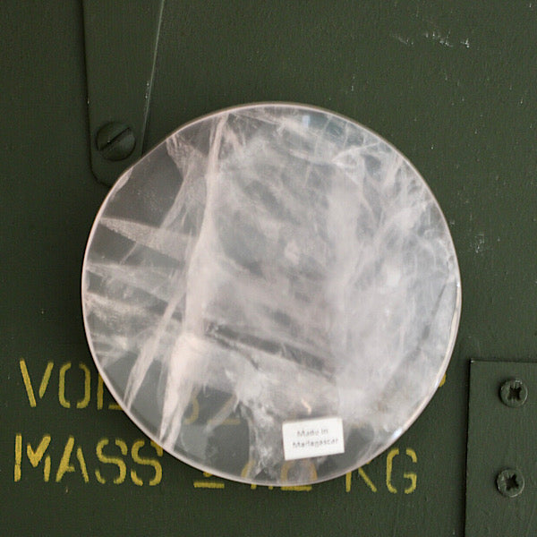 rozekwarts rozenkwarts schijf gepolijst mineralen