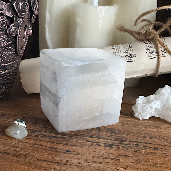 seleniet kubus satijnspaat