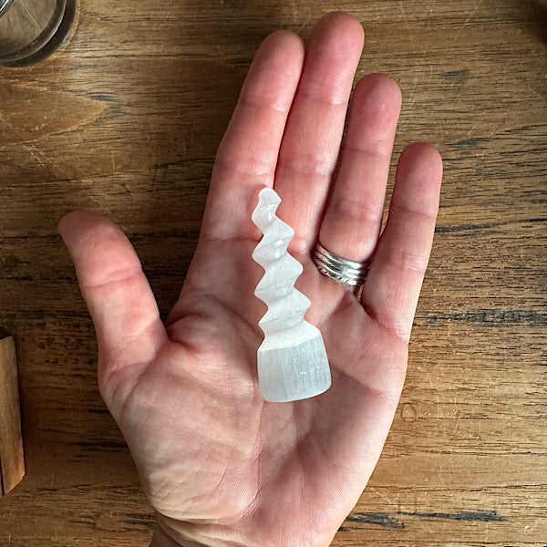 seleniet spiraal klein satijnspaat