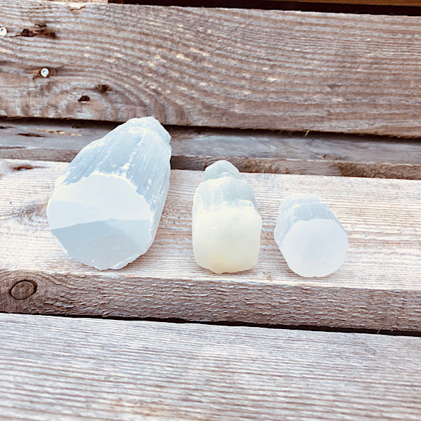 seleniet toren satijnspaat groot middel klein