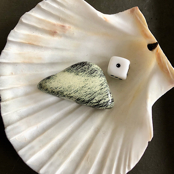 serpentijn trommelsteen mineralen luipaard