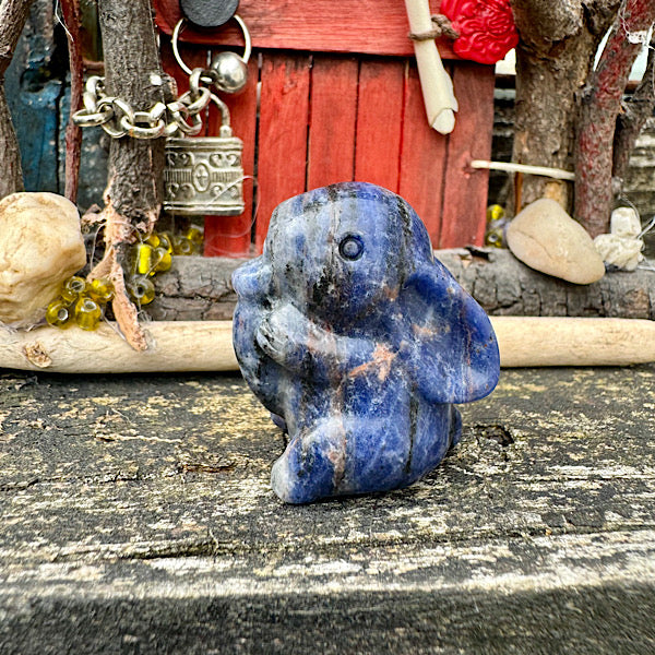 sodaliet Gepolijst Konijntje nr2 diertje figuurtje edelstenenmineralenwinkel