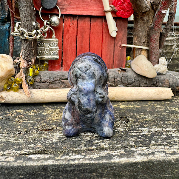 sodaliet Gepolijst Konijntje nr2 diertje figuurtje edelstenenmineralenwinkel