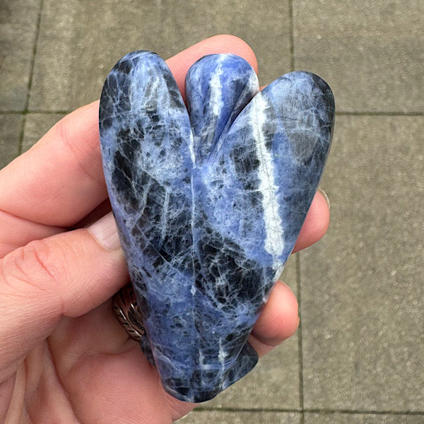 sodaliet engel gepolijst boodschapper lapis lazuli