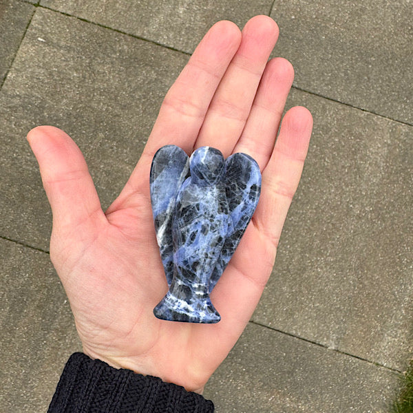 sodaliet engel gepolijst boodschapper lapis lazuli