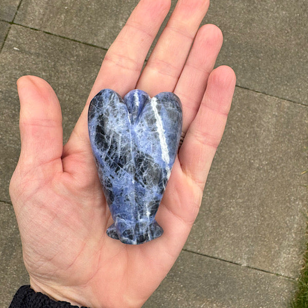 sodaliet engel gepolijst boodschapper lapis lazuli