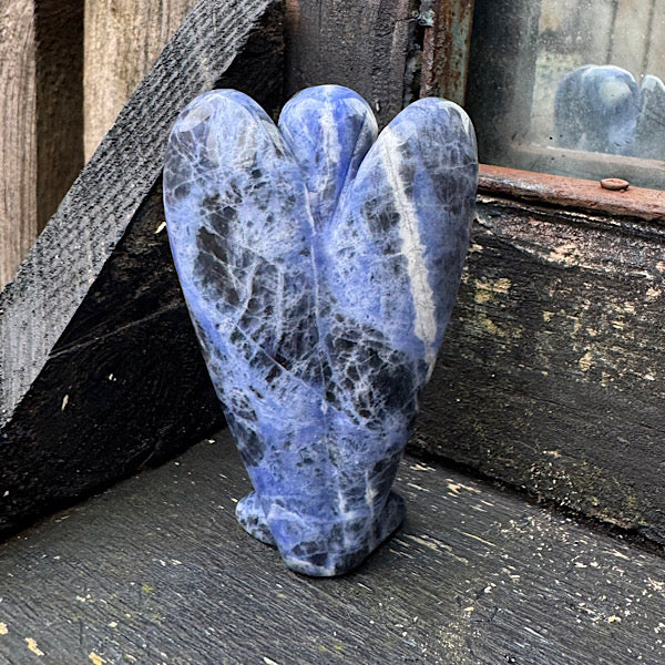 sodaliet engel gepolijst boodschapper lapis lazuli