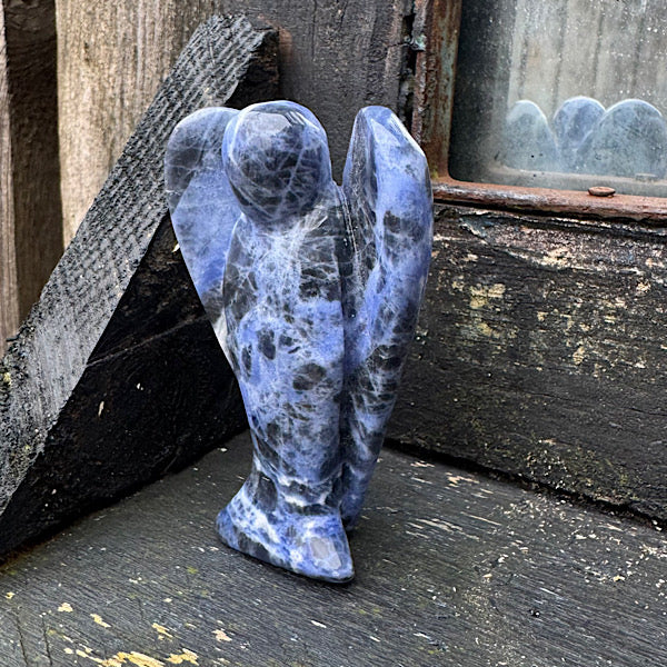 sodaliet engel gepolijst boodschapper lapis lazuli