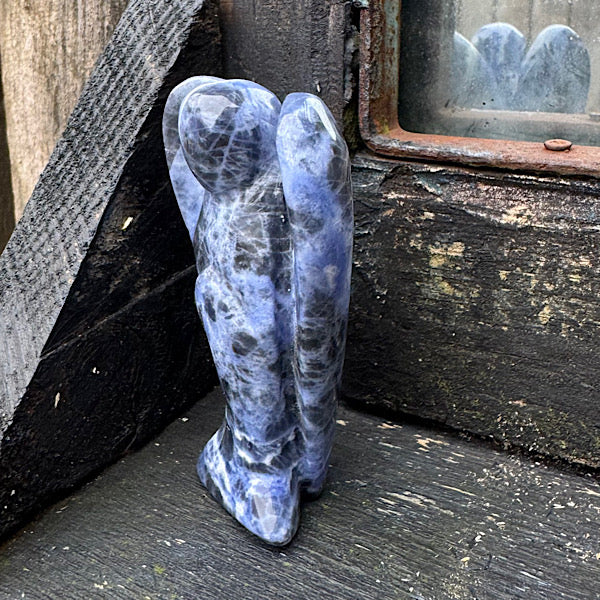 sodaliet engel gepolijst boodschapper lapis lazuli