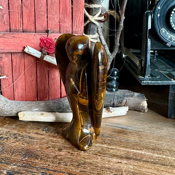 tijgerijzer engel gepolijst groot