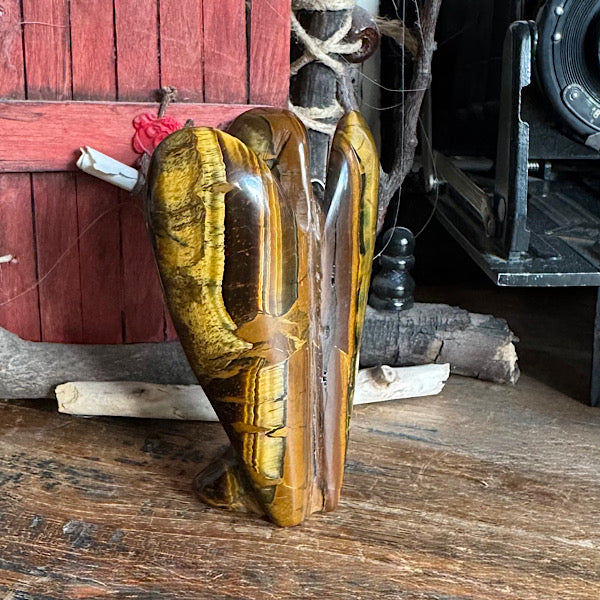 tijgerijzer engel gepolijst groot