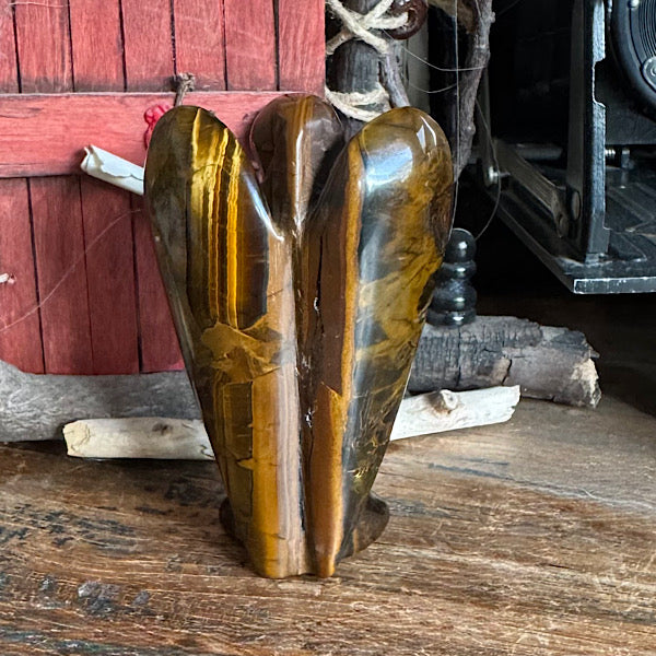 tijgerijzer engel gepolijst groot