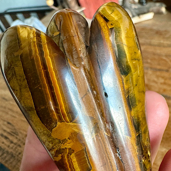 tijgerijzer engel gepolijst groot