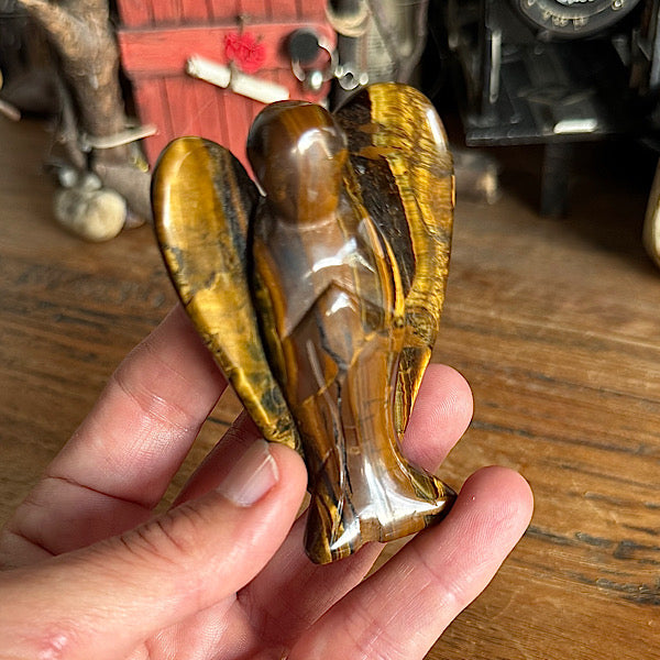 tijgerijzer engel gepolijst groot