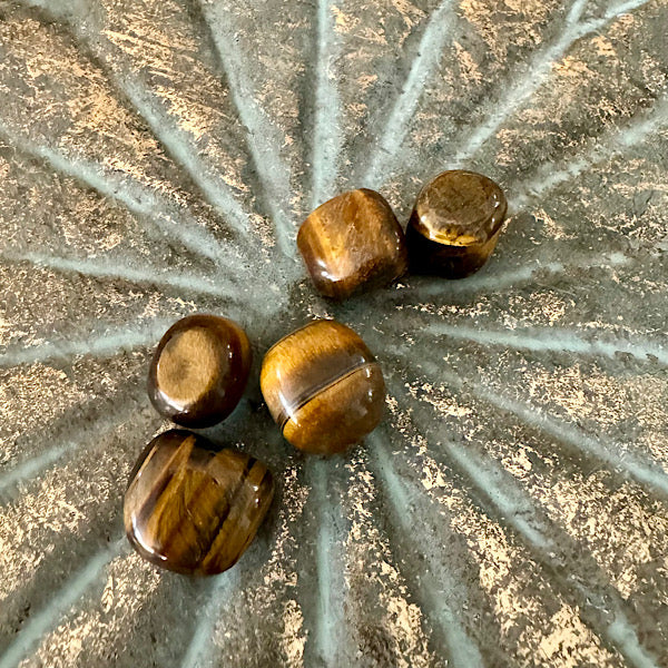 tijgeroog klein trommelsteen edelstenen mineralen winkel