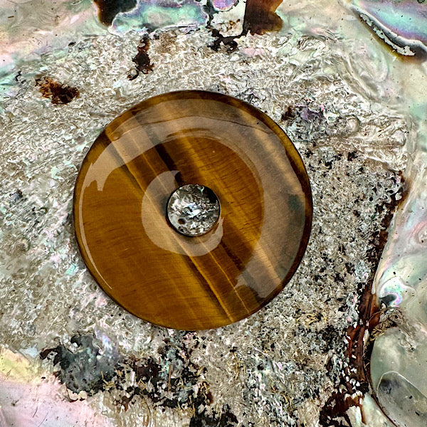 tijgeroog pi donut rondd gepolijst edelstenen mineralen winkel