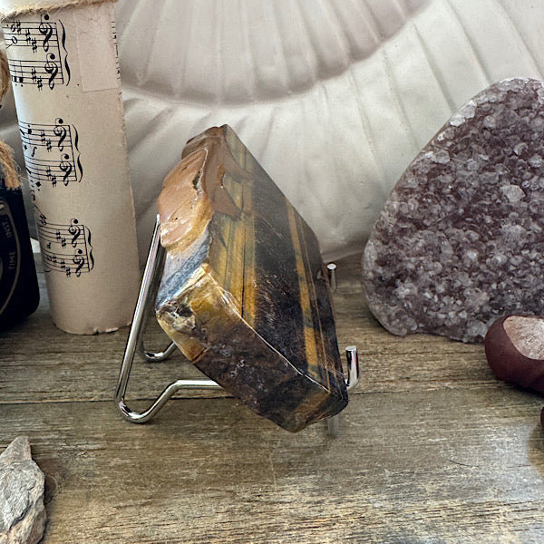 tijgeroog slab schijf gepolijst B