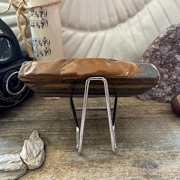 tijgeroog slab schijf gepolijst B