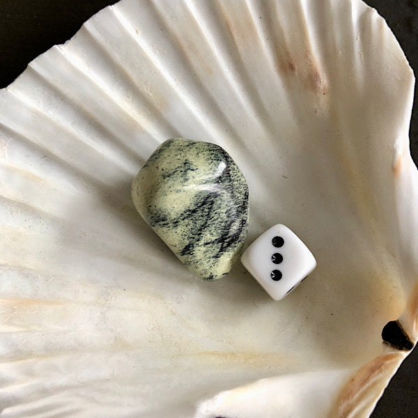 serpentijn trommelsteen mineralen luipaard