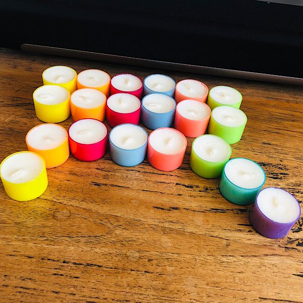 waxinelichtjes kleuren sfeer assessoires